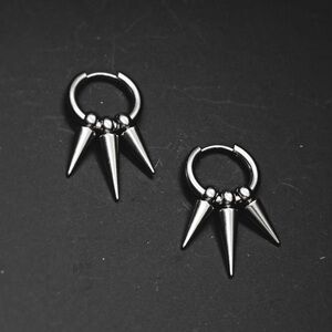 Hoop Earrings with Spikes